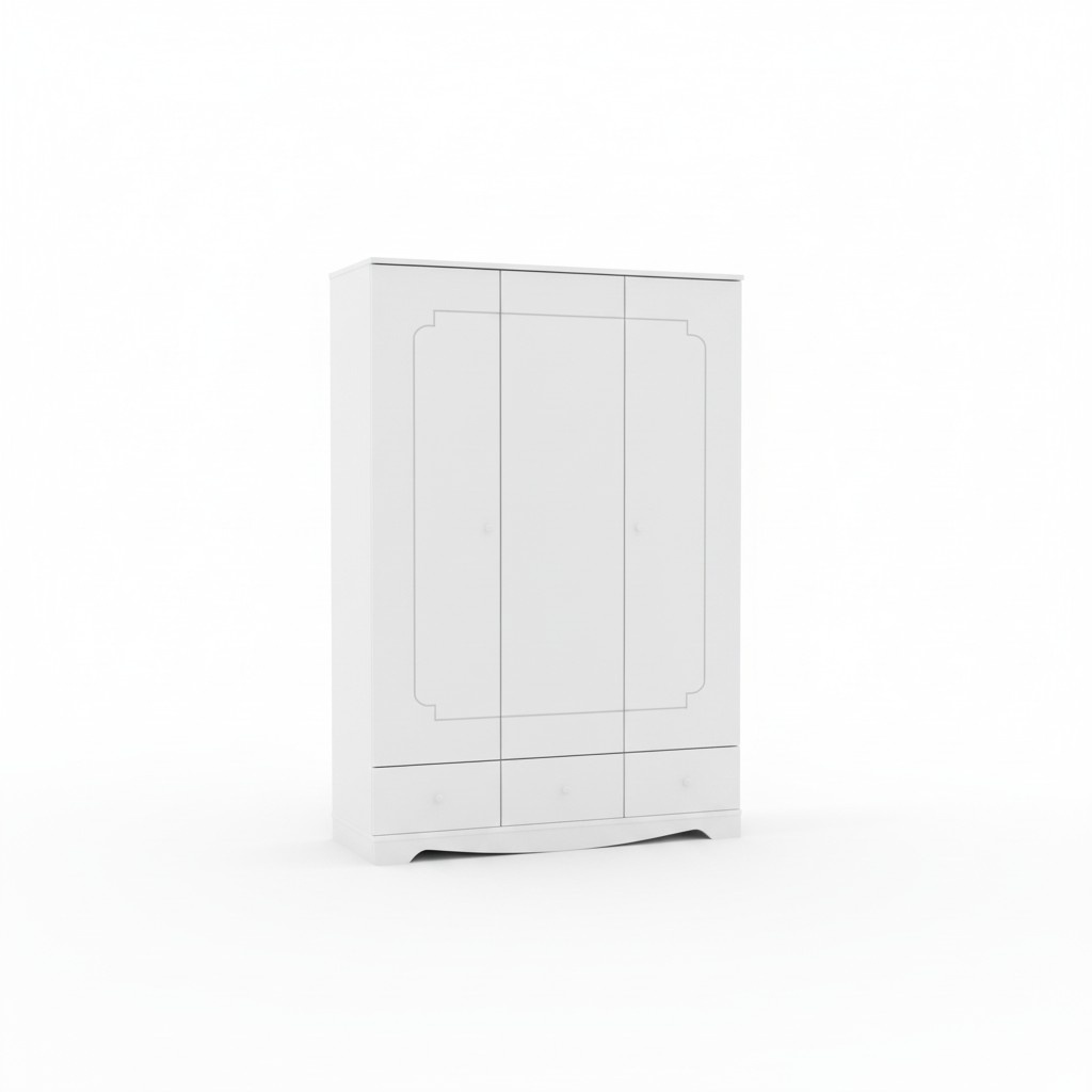 Wardrobe Cupboard Furniture Bedroom Wardrobes Wood White Loft Furnishings
