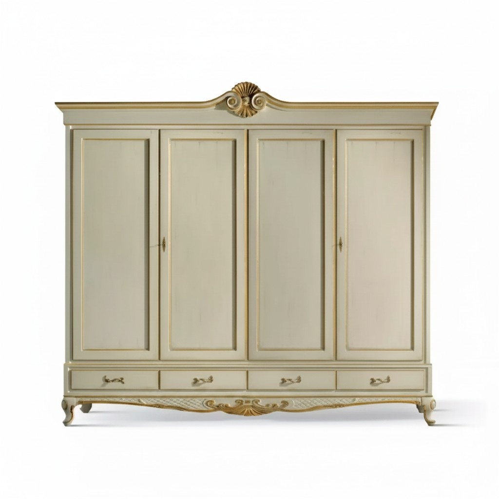 Wardrobe Cupboard Luxury Bedroom Wood Italian Furniture New