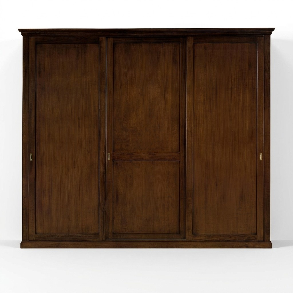 Wardrobe cupboard real wood massive bedroom furniture Italy wooden cupboard