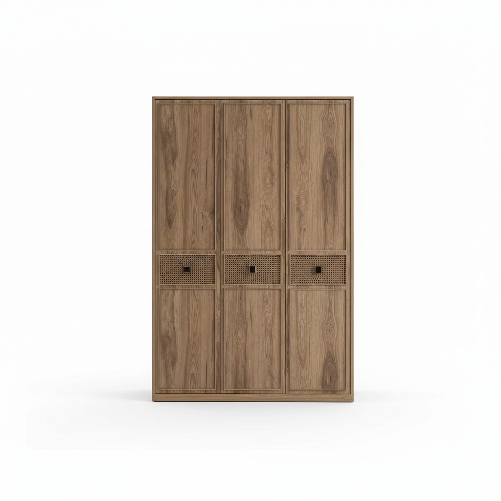 Wardrobe Wardrobe Wooden wardrobe Bedroom Furniture Wood Brown New