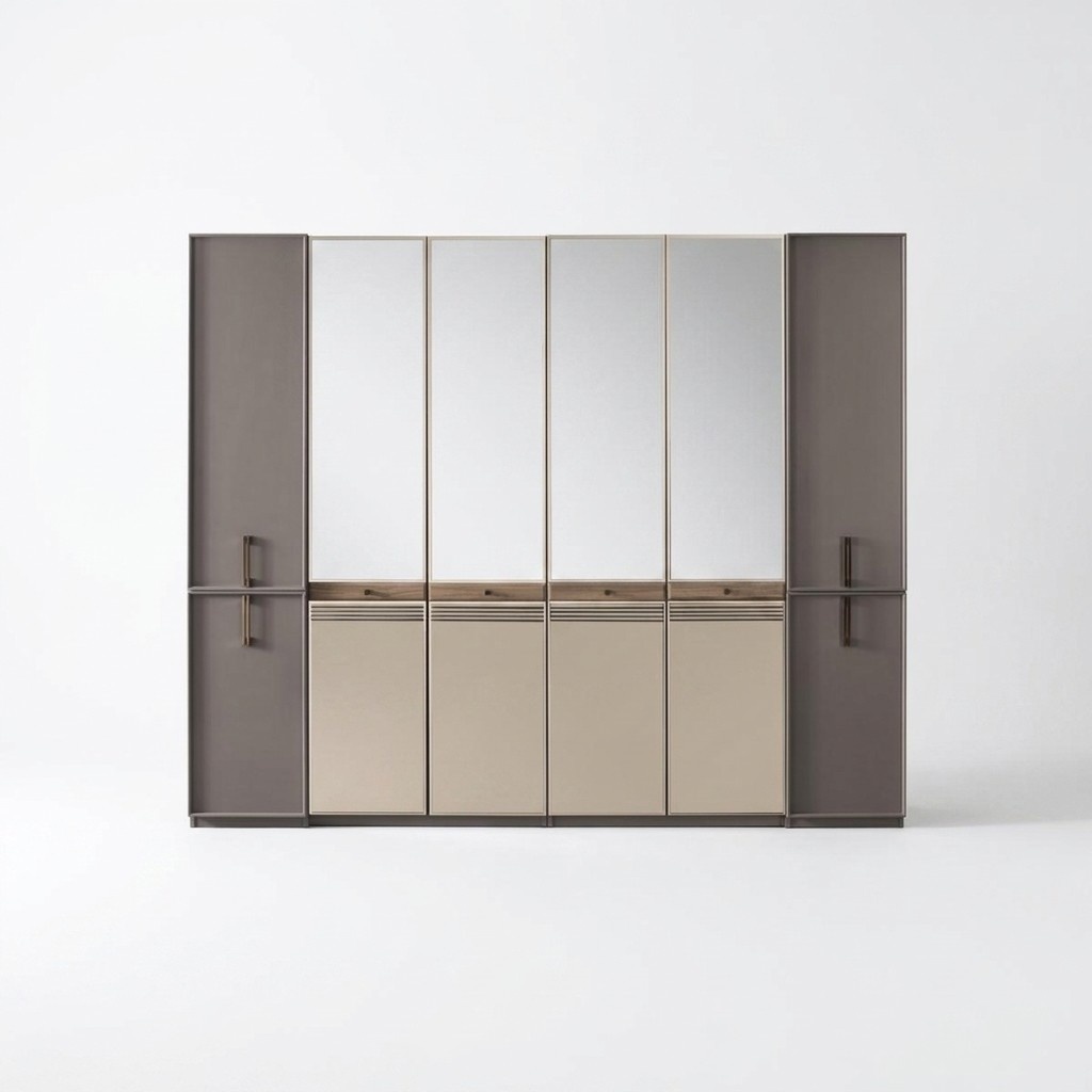 Wardrobe Wardrobe Wooden wardrobe Wood Grey Bedroom wardrobe