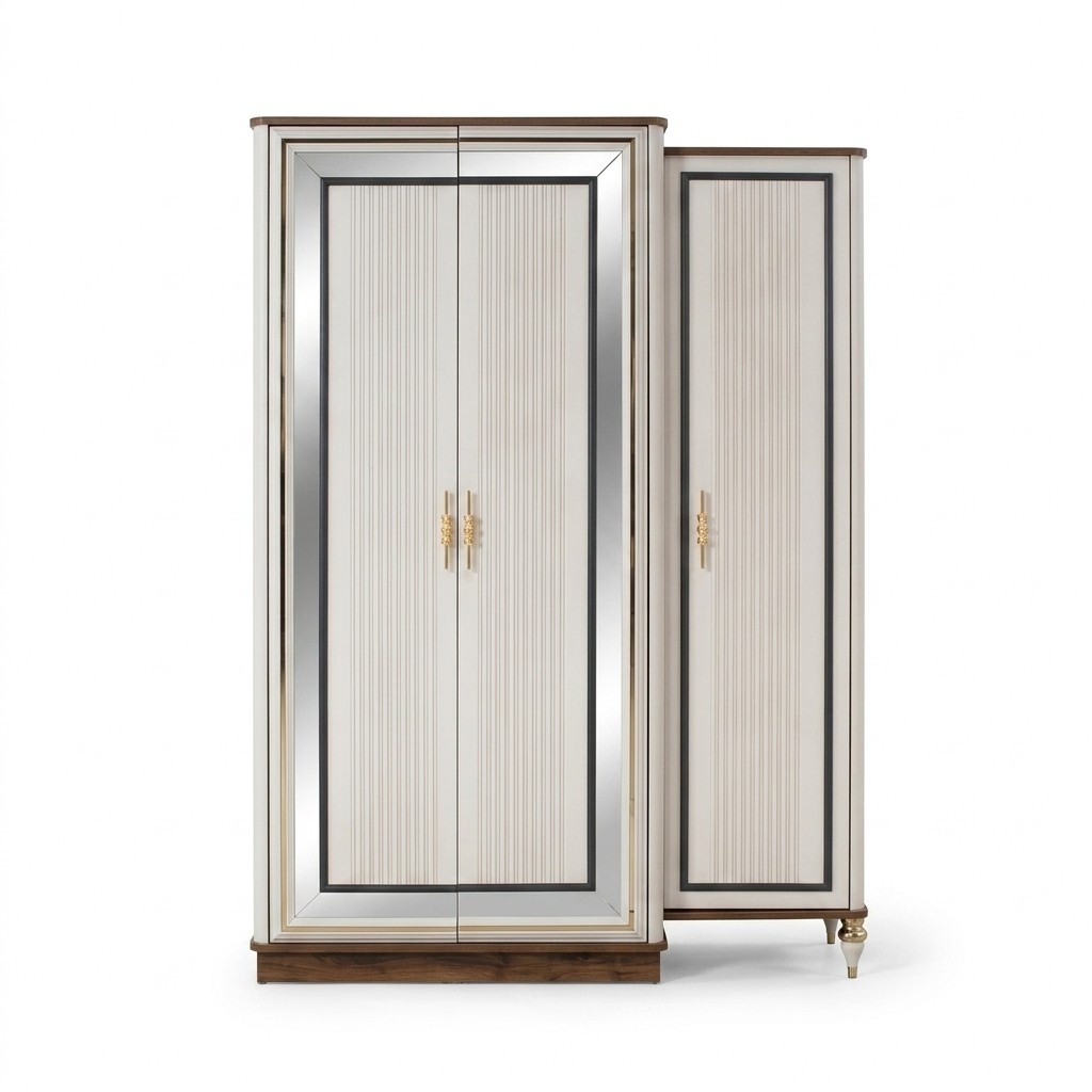 Wardrobe children\'s cupboard wooden cupboard cupboard wood beige modern