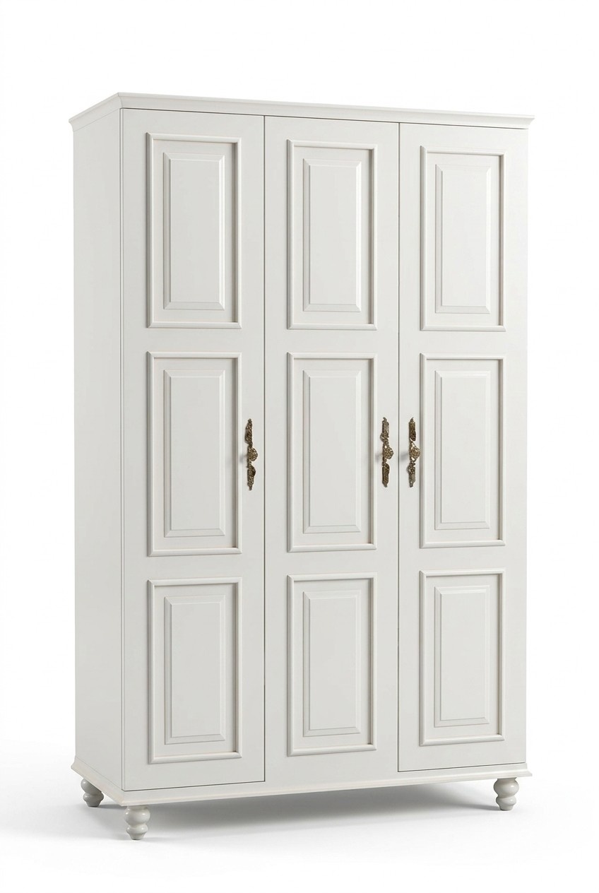Closet Country Style Furniture Classic Wardrobe Wood Bedroom White