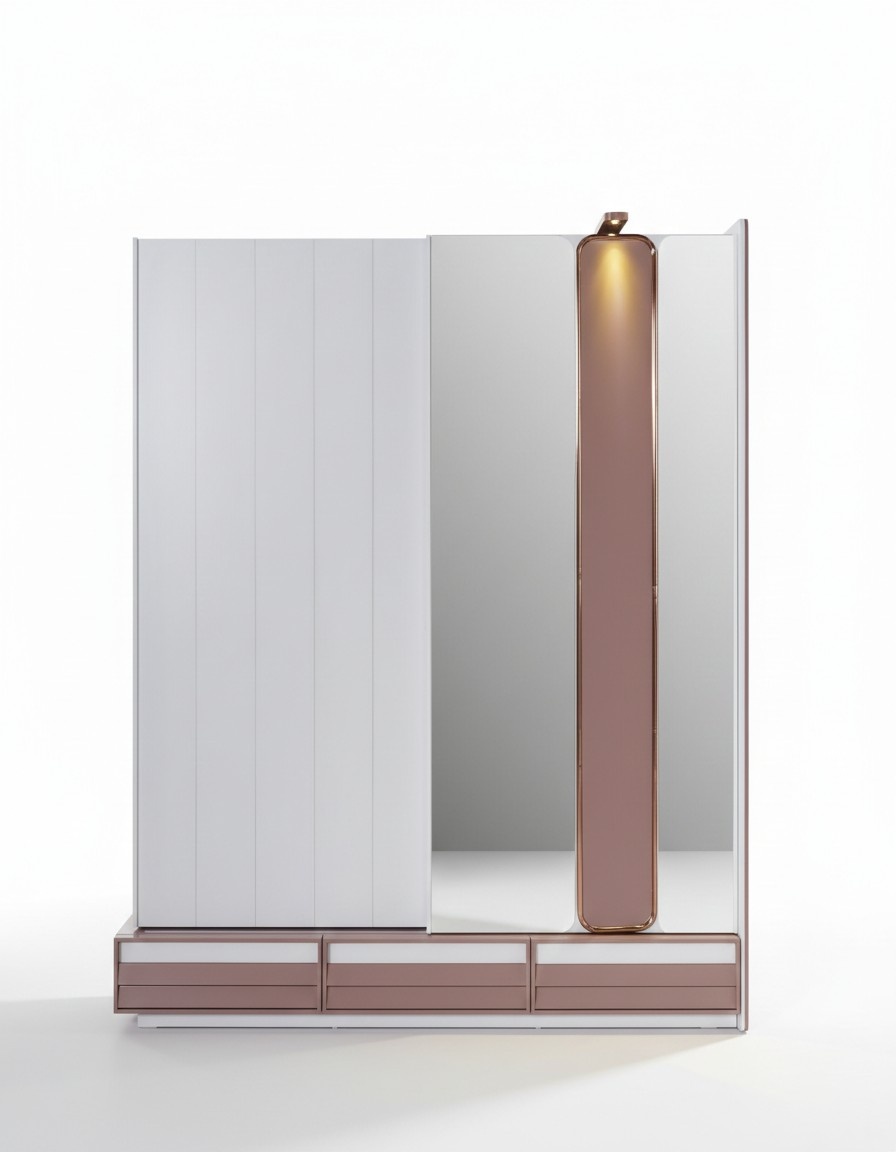 Wardrobe design furniture children\'s room white closet bedroom new