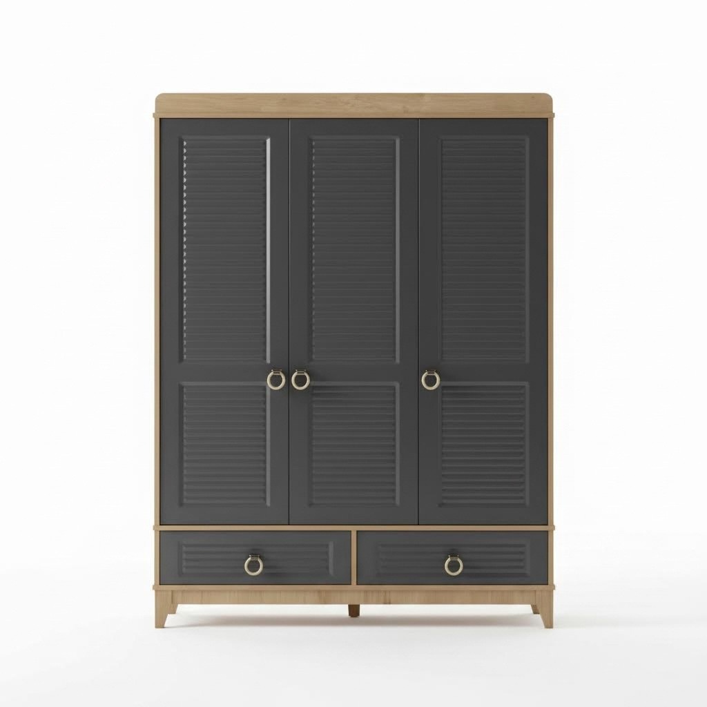 Wardrobe grey wood wardrobe design children\'s room wardrobes