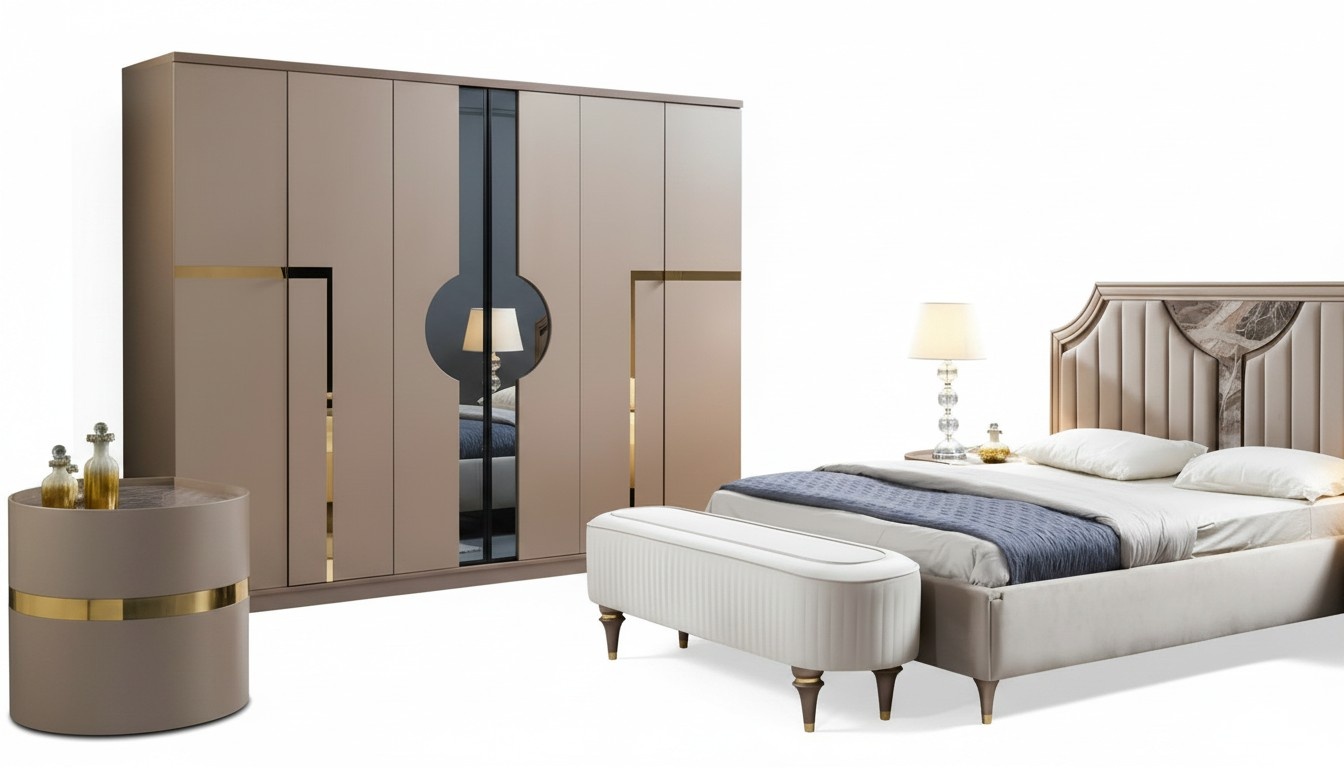 Closet luxury closet bedroom furniture Italian style wood cabinets