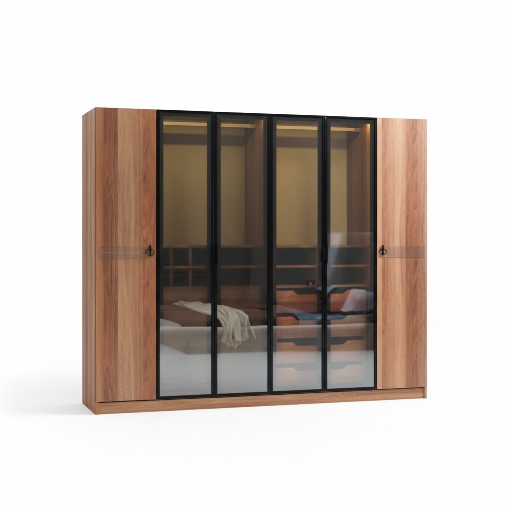Closet Luxury Cabinet Furniture Bedroom Cabinets Glass Doors