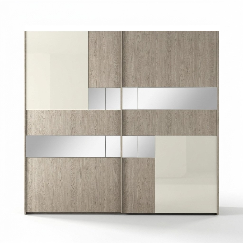 Wardrobe MobilPiu Luxury solid wood bedroom closet cabinets New