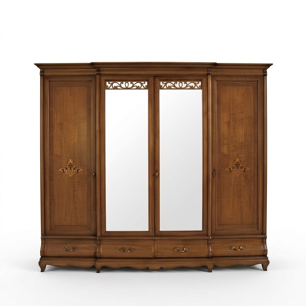 Wardrobe Set Wood Closet Bedroom Solid Wood Furniture Italy Closets