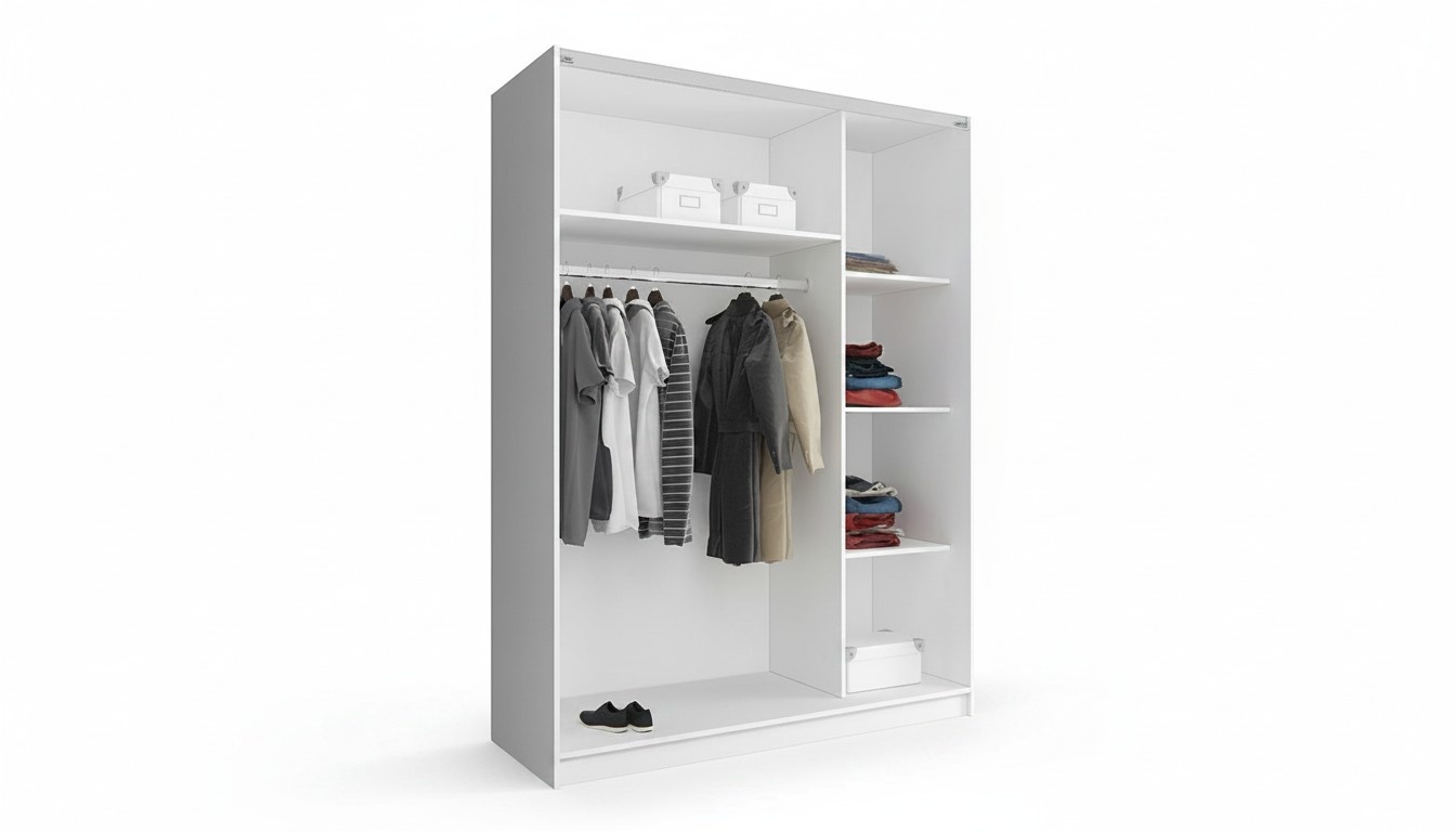 Cloakroom Storage Shelf Cabinet Archive Sliding Sliding Office 150cm
