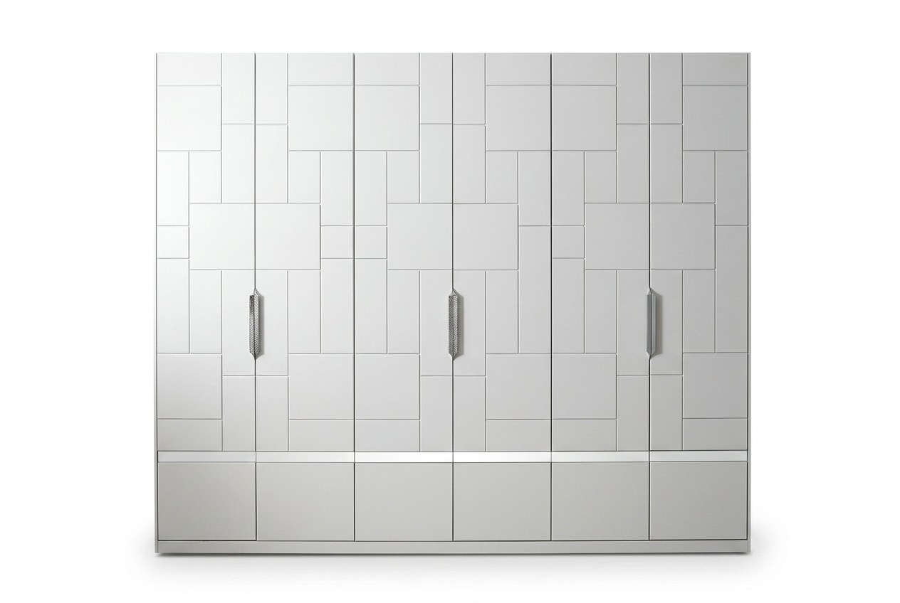 Wardrobe White Cabinet Bedroom Wooden Cabinet Modern Furniture