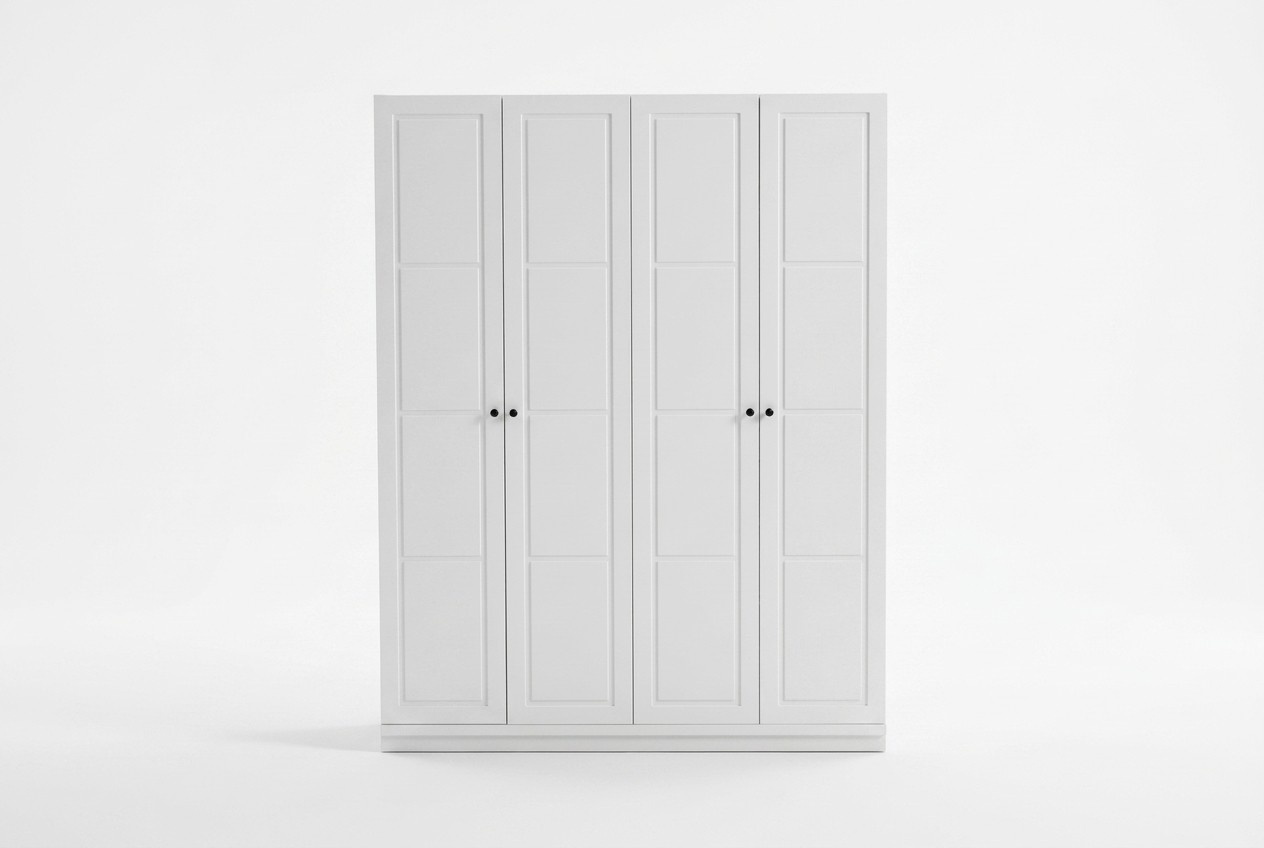 Wardrobe White Luxury Wooden Cabinet Modern Wooden Furniture Cabinet