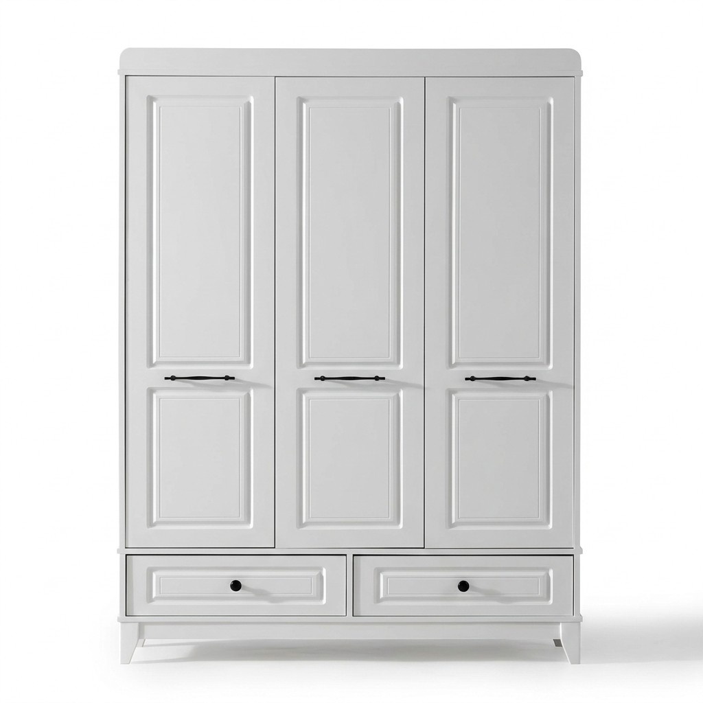 Wardrobe white wood wardrobe design children\'s room wardrobes