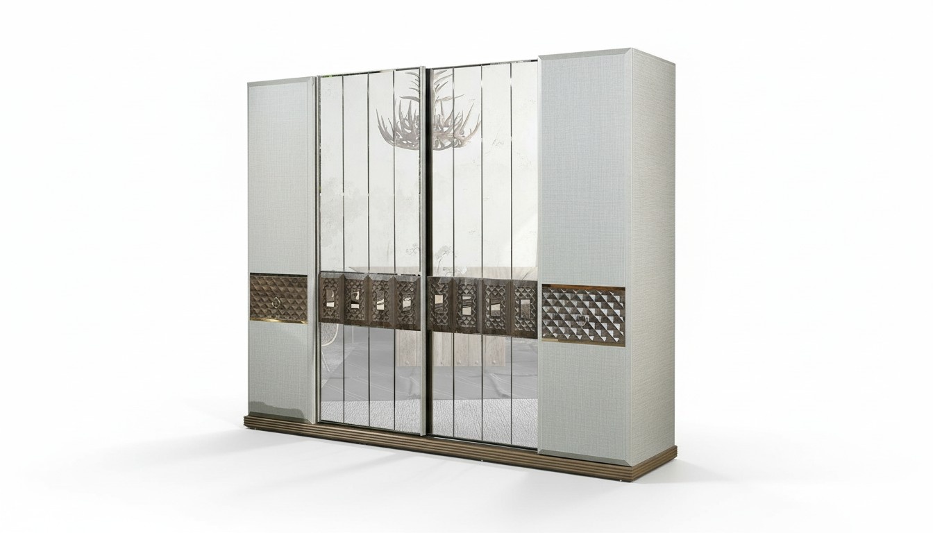 Wardrobe Wood Closet Bedroom Furniture Design Closets Gray Italy