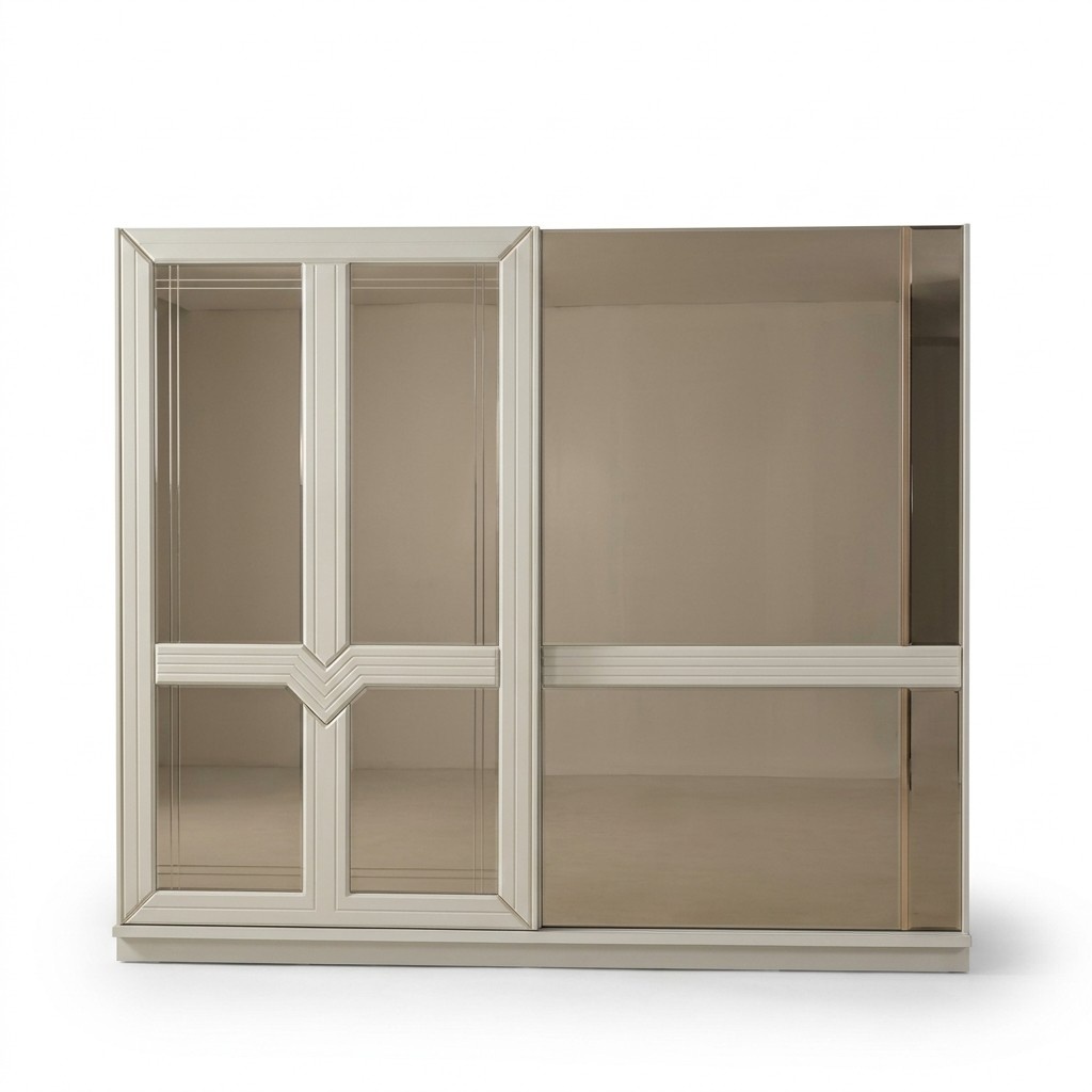 Wardrobe Wooden wardrobe Bedroom wardrobe Mirror wardrobe White