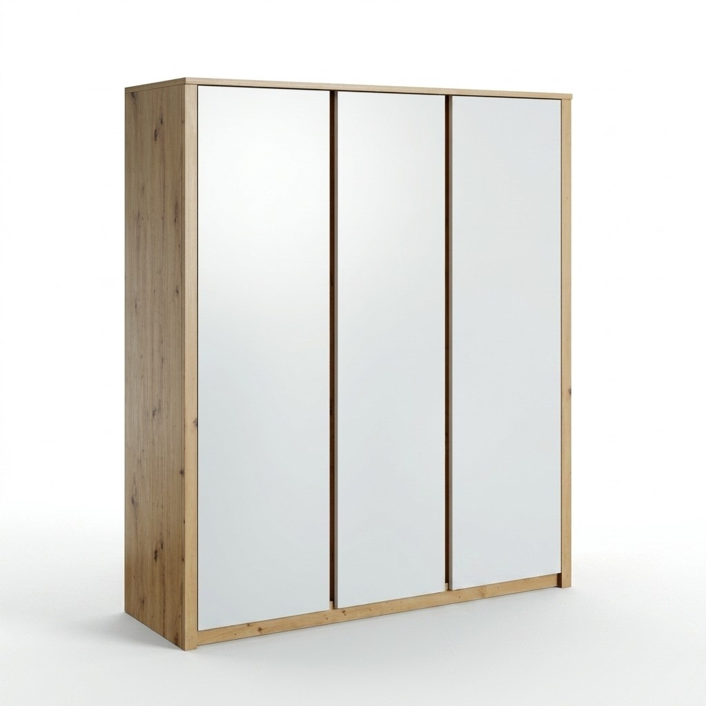 Wardrobes Mirror Wood Wardrobe Furniture Wardrobes Clothes Closet New