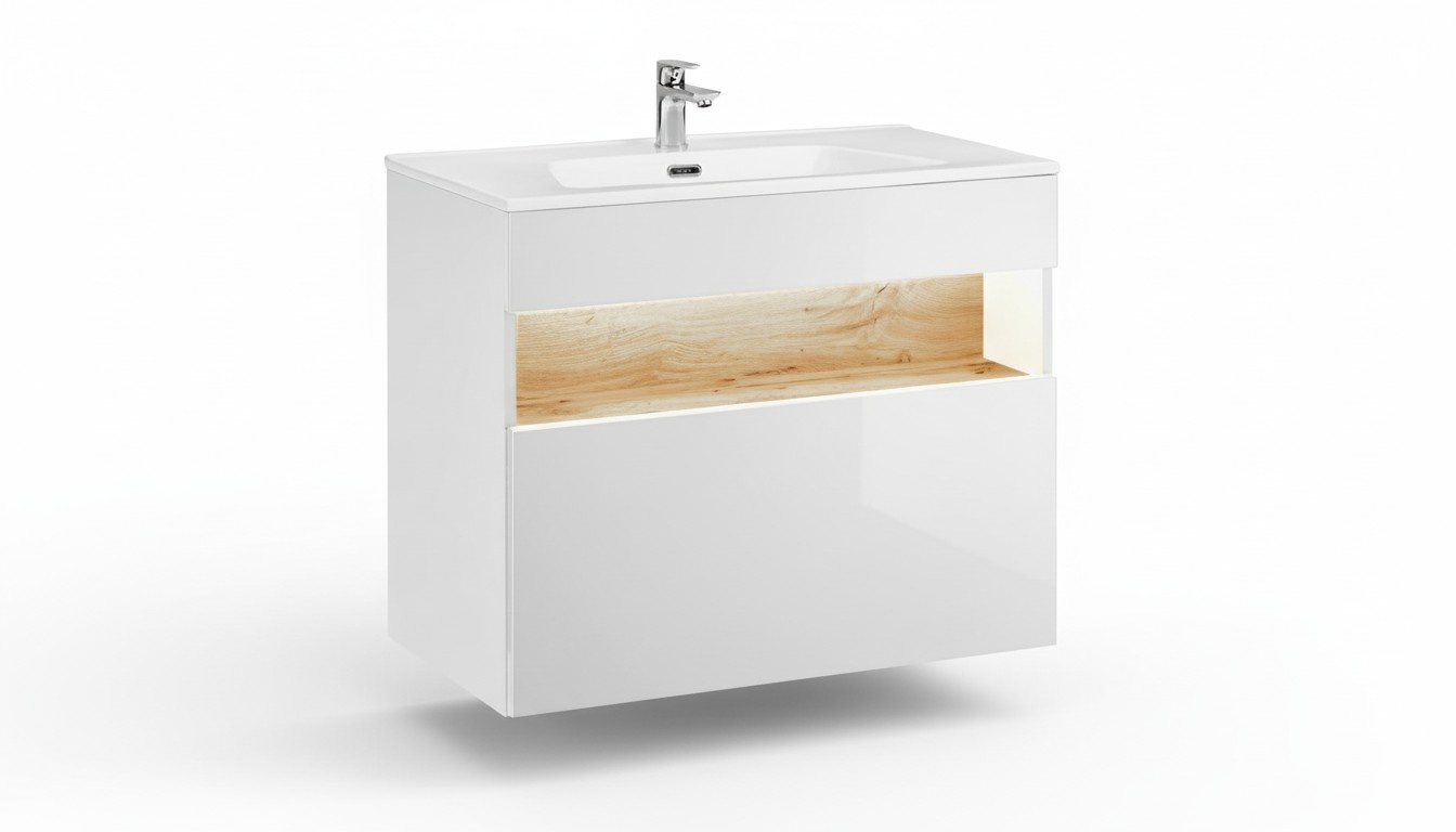 Vanity unit bathroom cabinets vanity units washbasin basin vanity unit 80cm