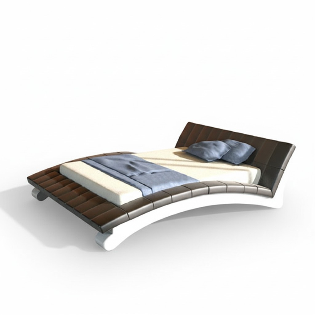 Waterbed Complete Leather Bed Upholstered Bed with Mattress New IRINA Bed Beds