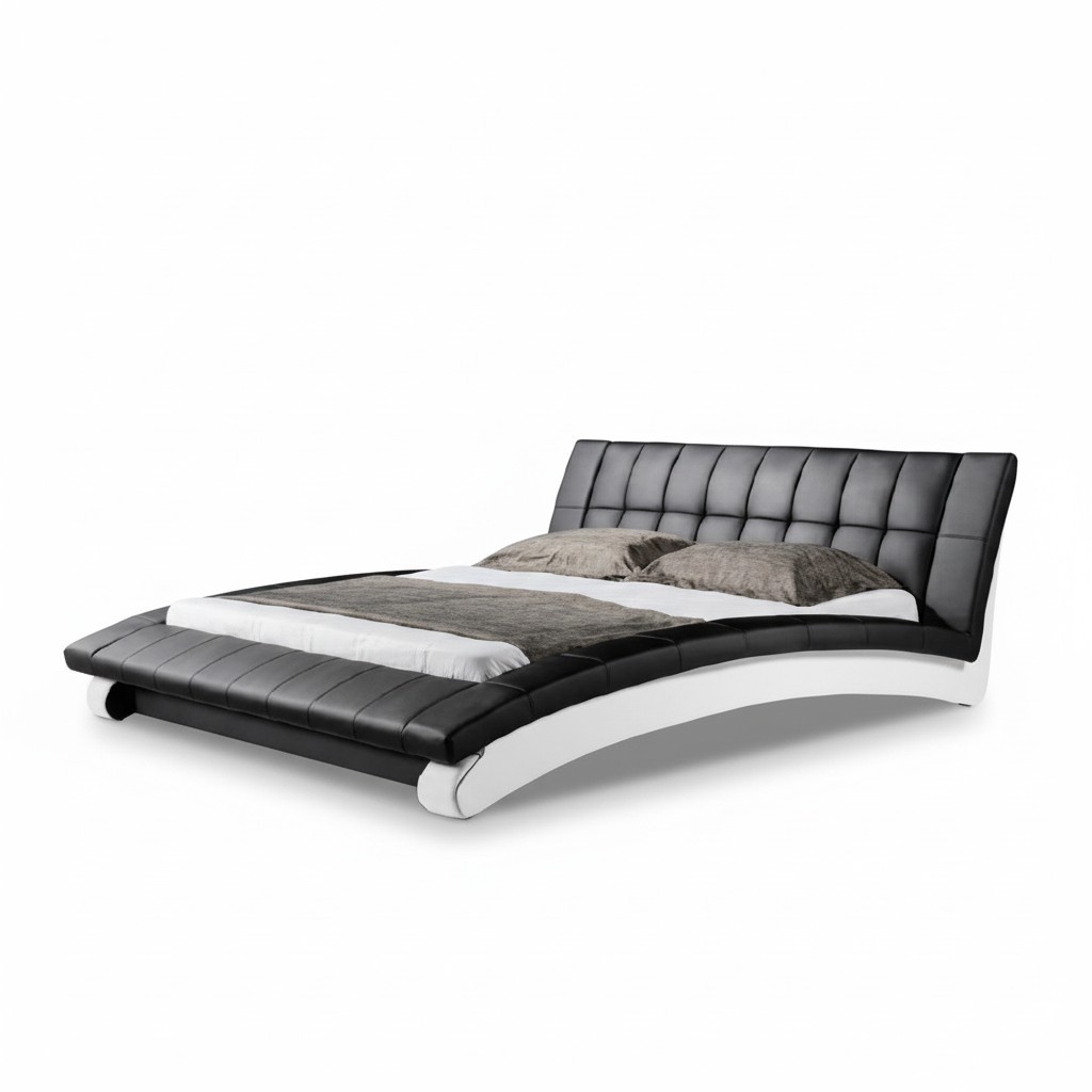 Water bed complete leather bed upholstered bed with mattress new MICHA bed beds