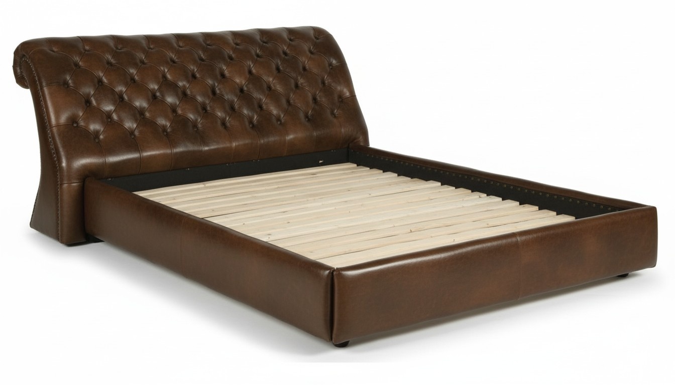 Waterbed Chesterfield Leather Bed Bed Water Beds Upholstered Double Hotel OXFORD