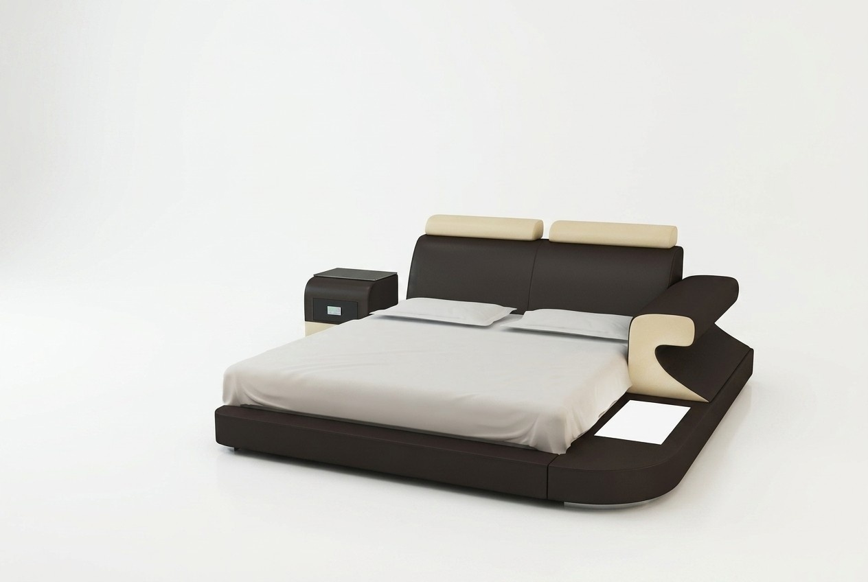 Waterbed Hotel Double Bed Beds LED USB Complete Leather Bed Upholstered Bed Bed