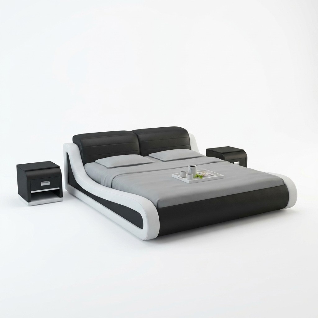 Waterbed Hotel Double Bed Beds + USB Complete Leather Bed Water Upholstery Bed