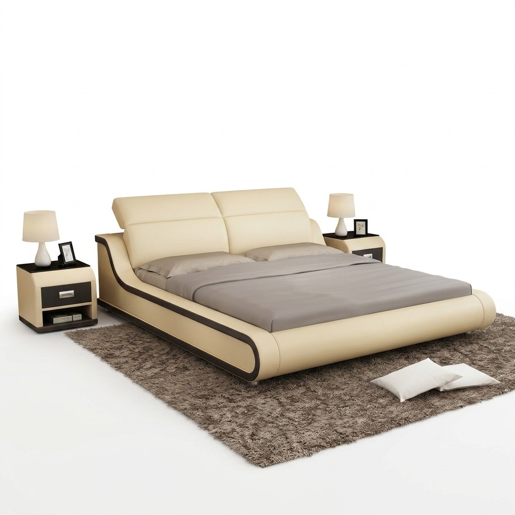 Waterbed Hotel Double Bed Beds Complete Leather Bed Upholstered Bed Water LB8835