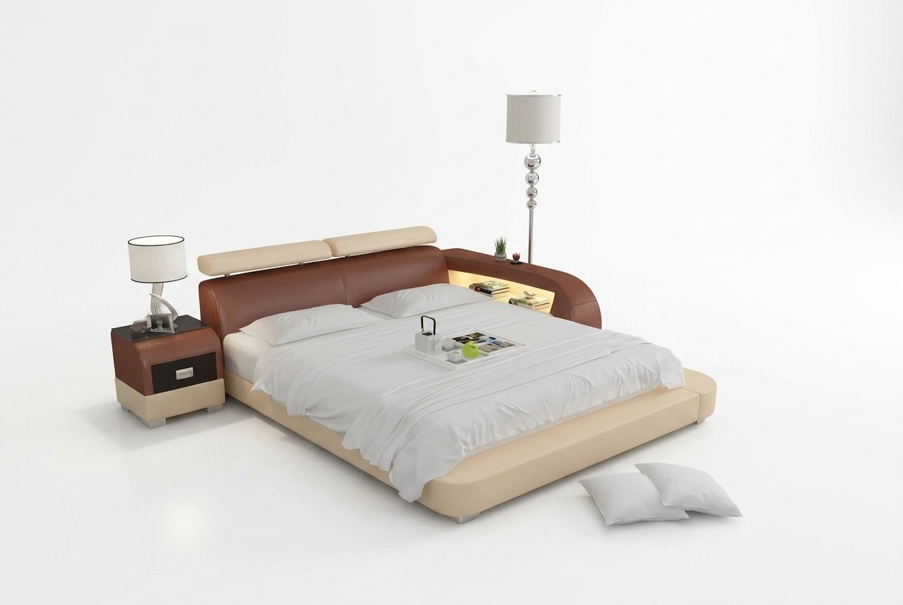 Waterbed hotel double bed beds complete leather bed upholstered bed water LB8801