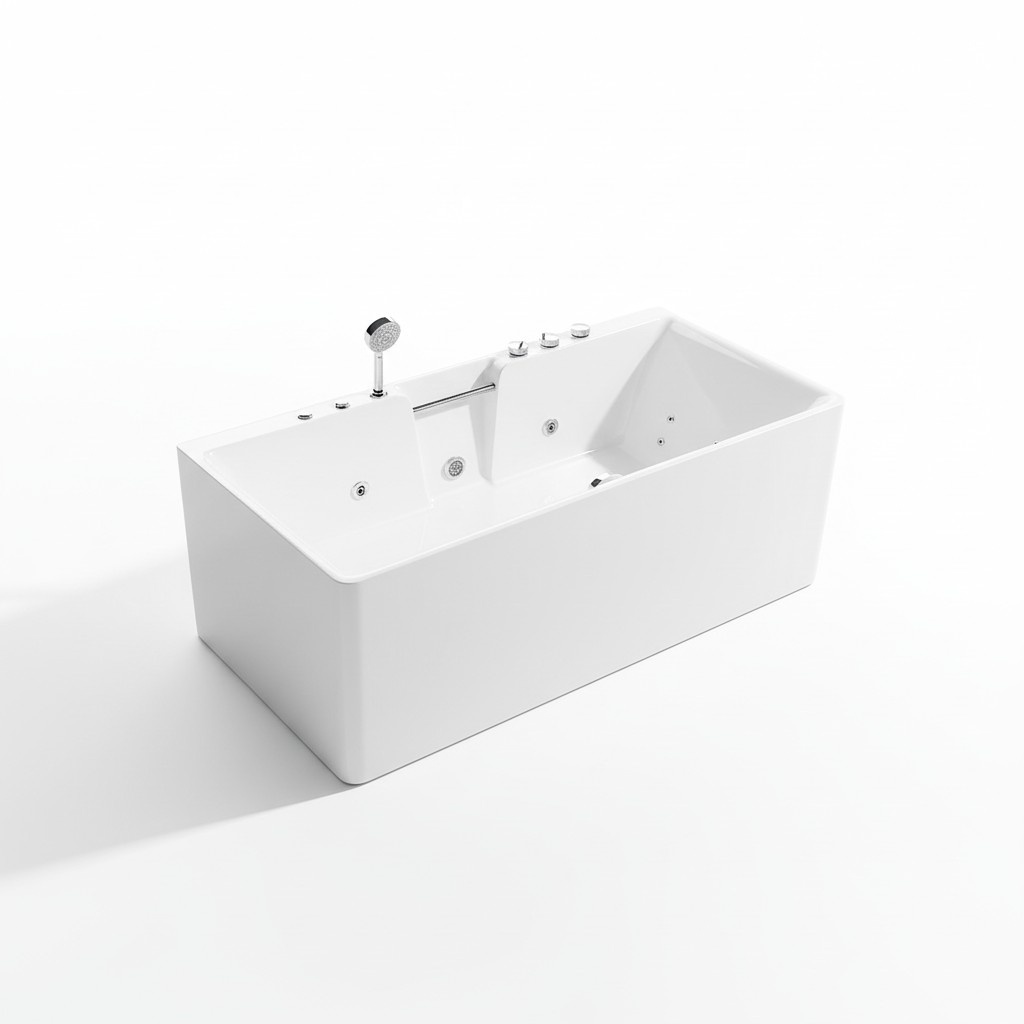 Whirlpool bath Indoor whirlpool bath Home Spa White tub Relax