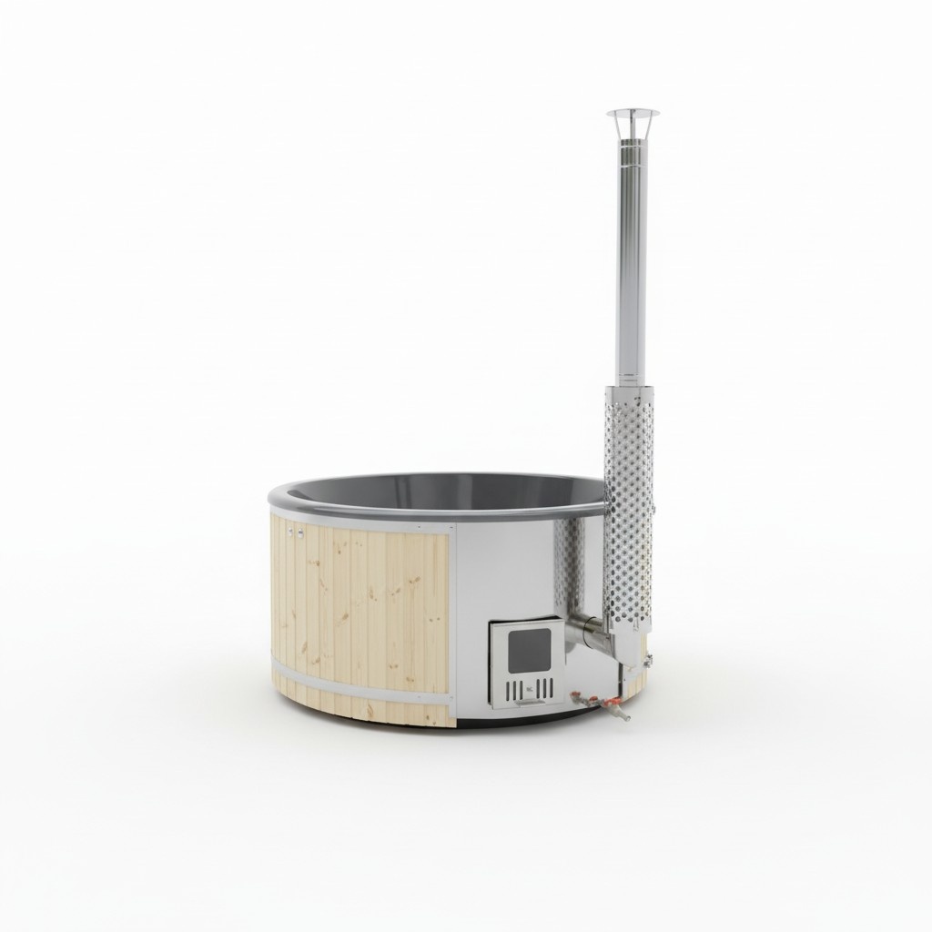 Whirlpool Bath Barrel External Bath Stove Wood Garden Barrel Pool Thermowood