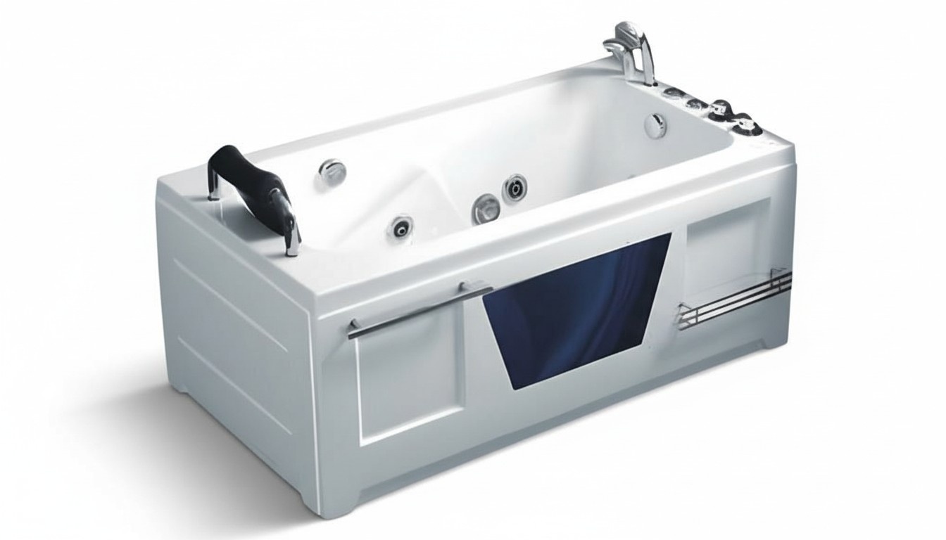 Whirlpool Bubble Bath Whirlpool Bathtub Hydro Massage Bathtub Outdoor Whirlpool 150x80 cm