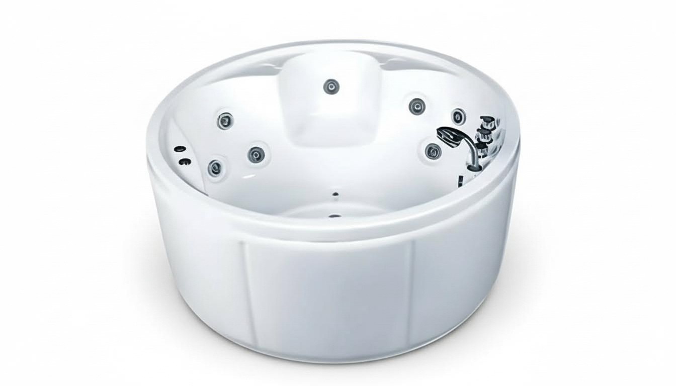 Whirlpool Bathtub Bubble Bath Hydro Massage Tub Spa Bath Bubble Bath 150x150 cm