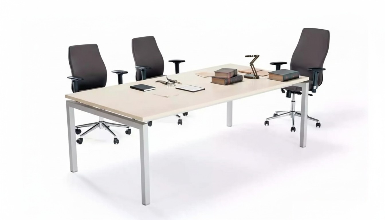 White conference table Luxury office furniture Meeting tables Wooden furniture