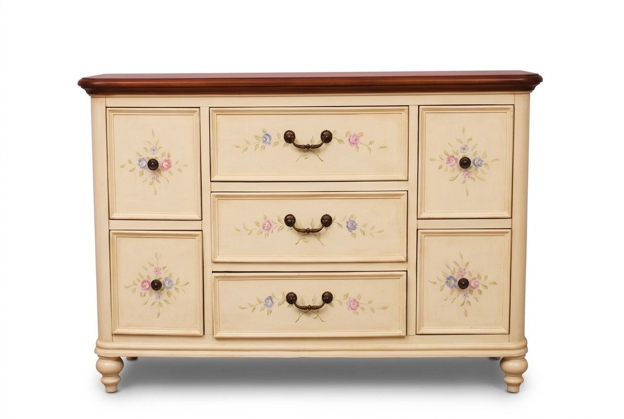 White Design Living Room Chest of Drawers Sideboard Chests of Drawers Wood Country House