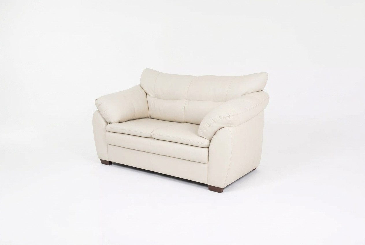 White Designer Two Seater Couch Luxury Office Furniture Upholstered