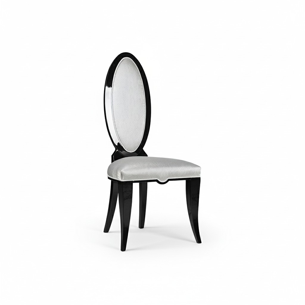 White dining chair luxury seat dining furniture armchair Baroque style