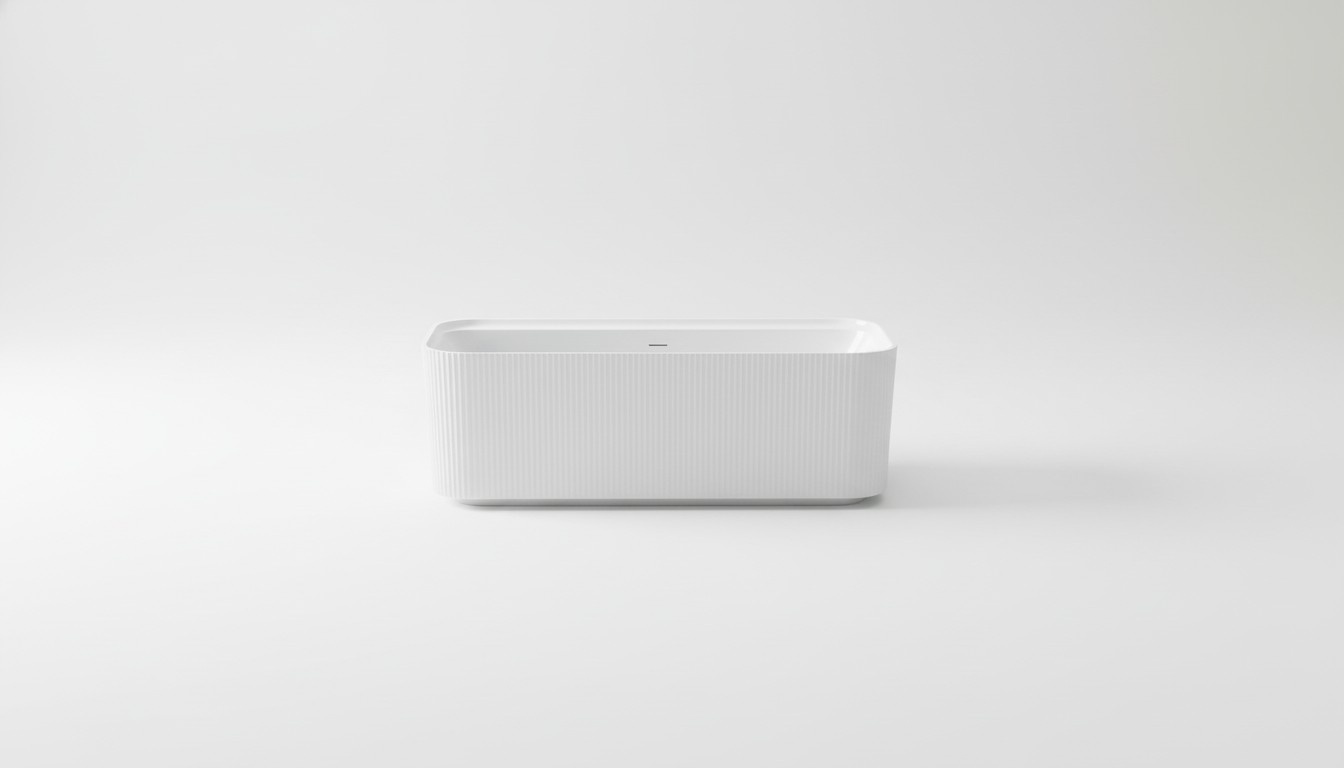 White Freestanding Bathtub Sturdy Bathroom Acrylic Freestanding Bathtub