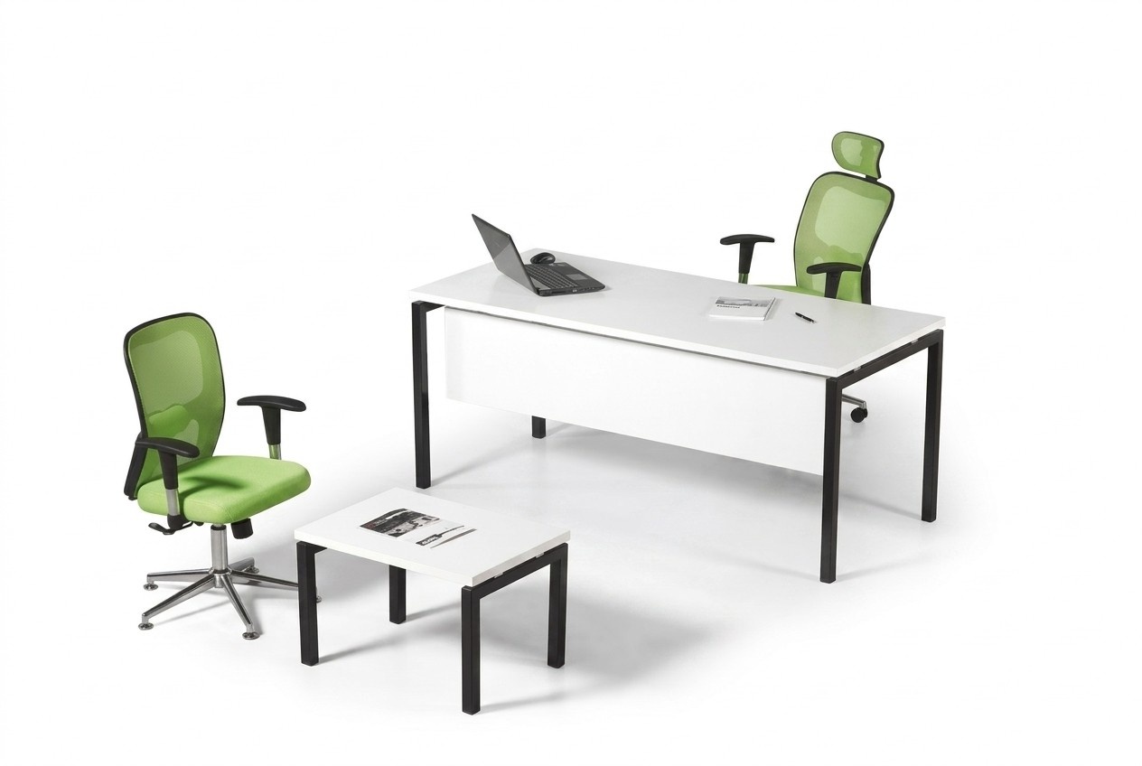 White Office Set 2 pcs Study Office Furniture Complete New Furniture