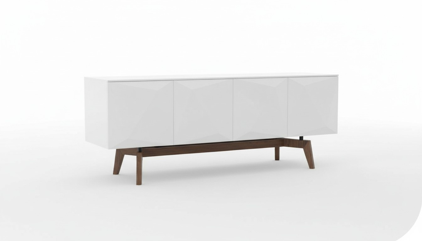 White sideboard with storage space dining room furniture luxury wooden furniture modern