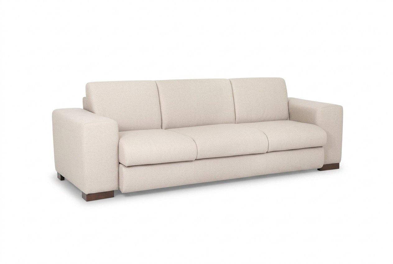 White Three Seater Textile Sofas New Designer Couch Study Furniture