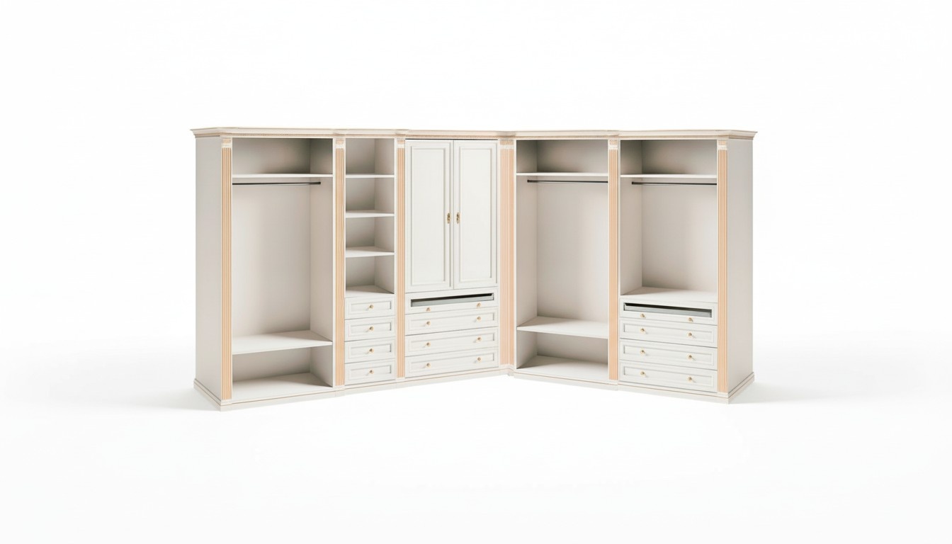 White wardrobe stylish corner wardrobes solid wood furniture