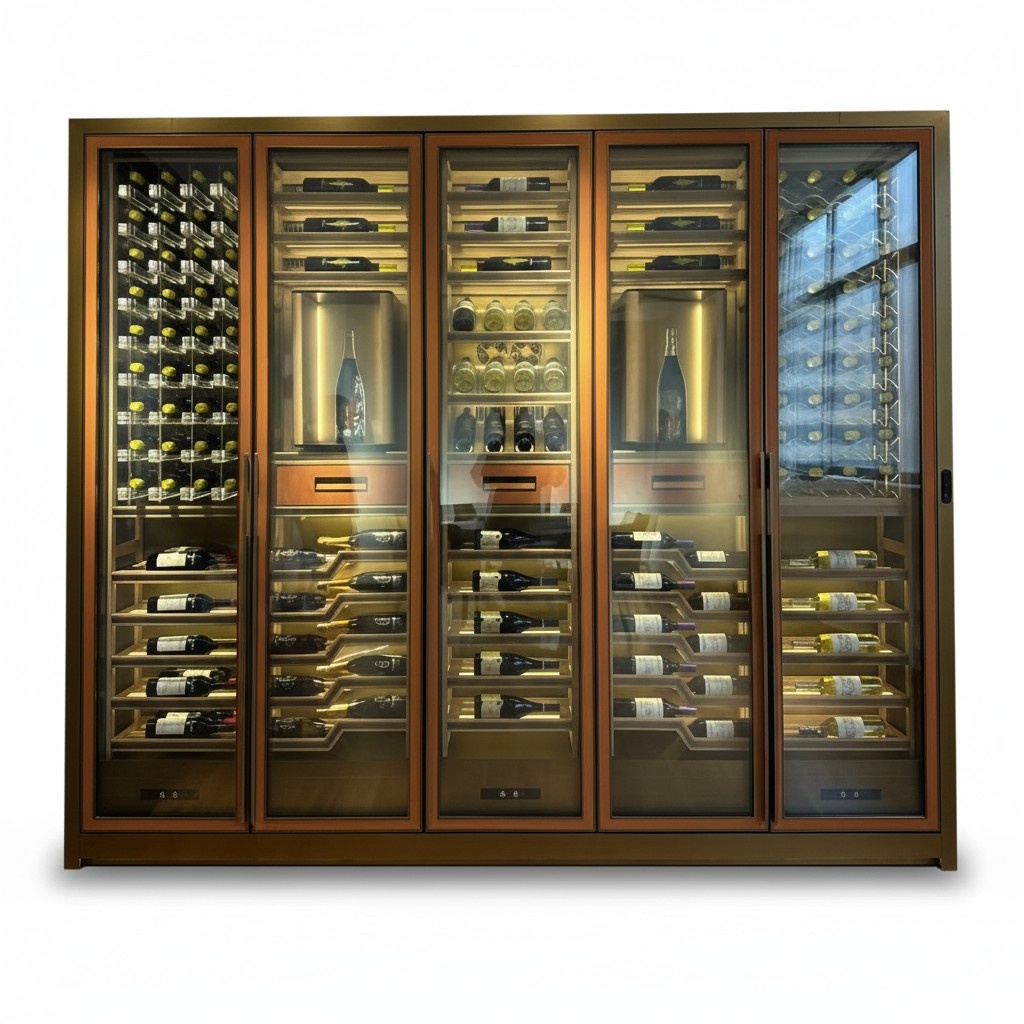 Wine cabinet wine cooler wine cooling showcase wine cooling device wine display
