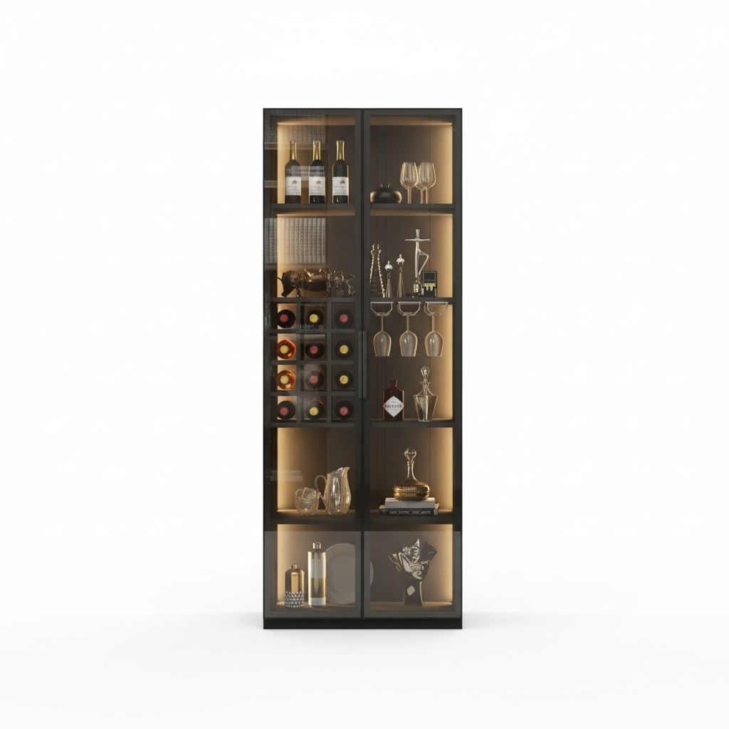 Hanging cabinet glass cabinet wall showcase wall cabinet