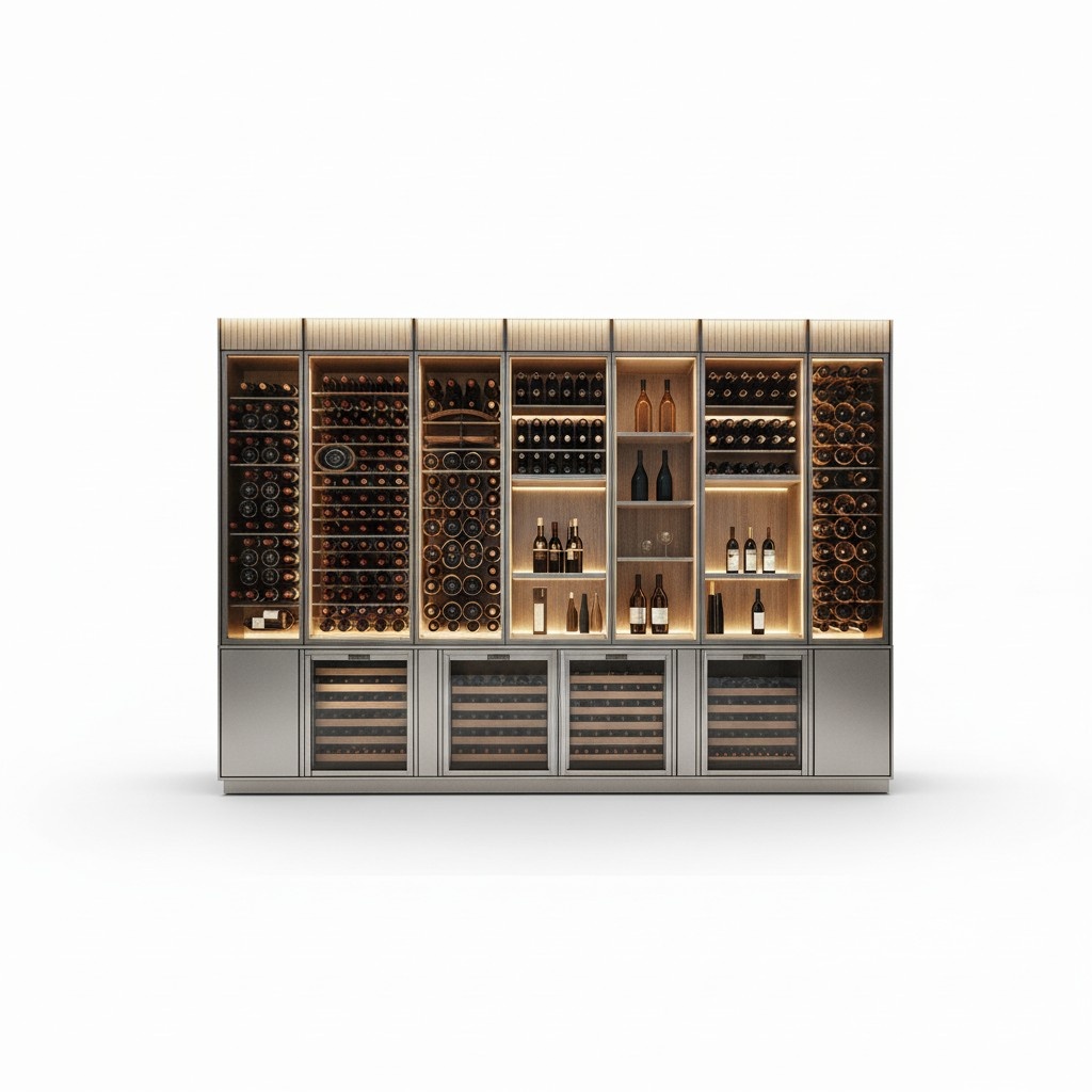 Wine cabinet, wine rack, wine cooler, wine furniture, wine archive, wine storage.