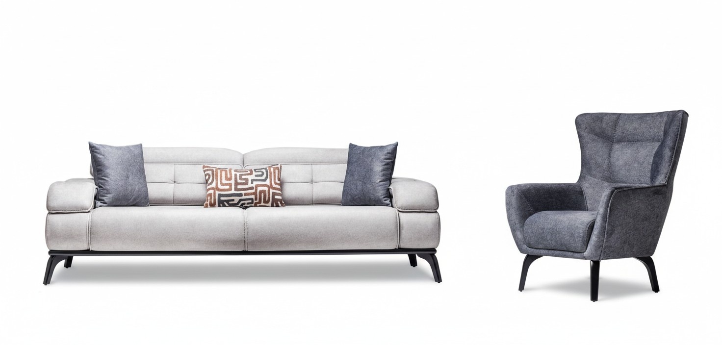 Living room sofa couch set seating group lounge upholstery set seating group 3+1