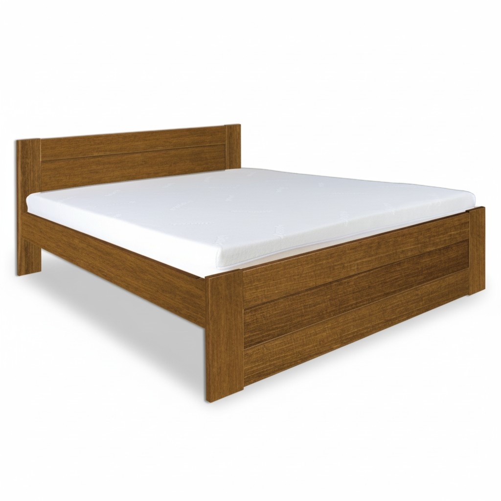 Wood bed, real wood bed, beds hotel 200x200 style, solid furniture bedroom
