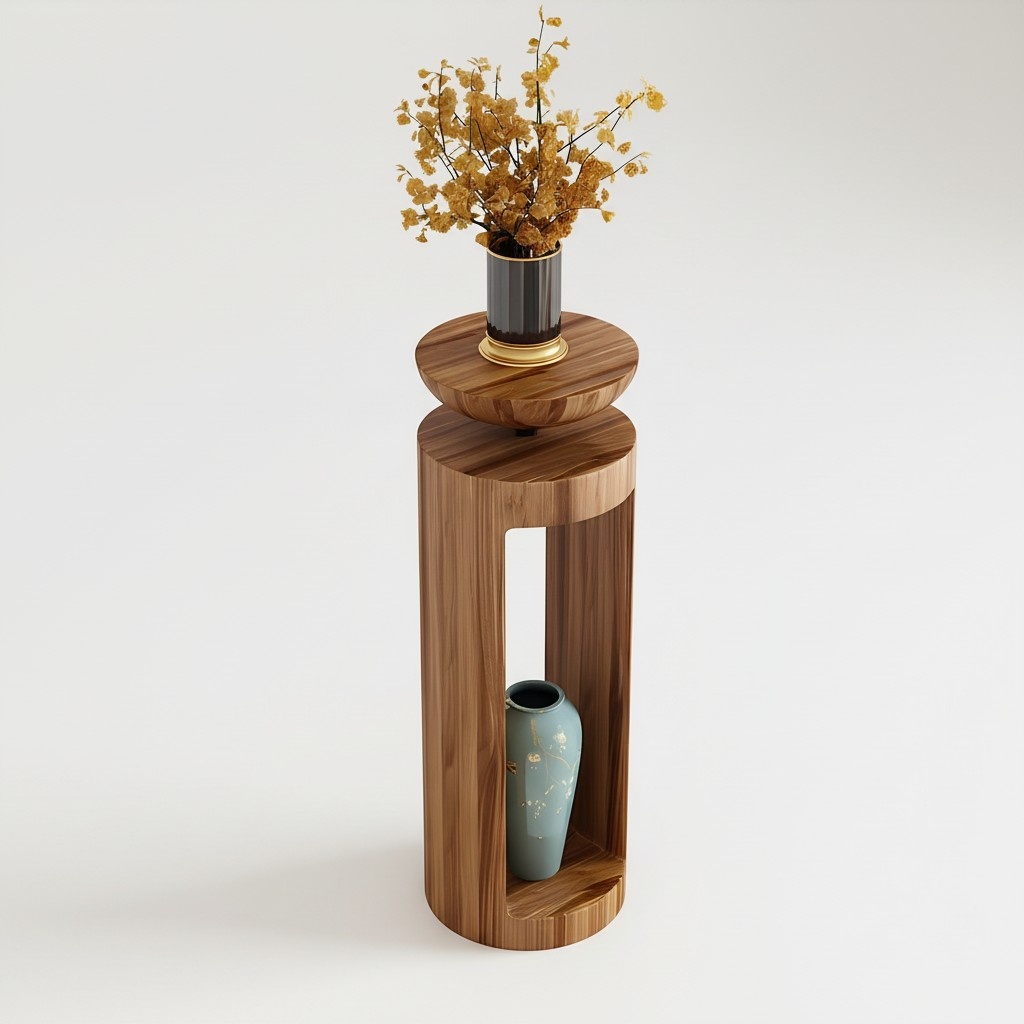 Wooden flower stand design stand flower pot for flower pots vases 35x100cm