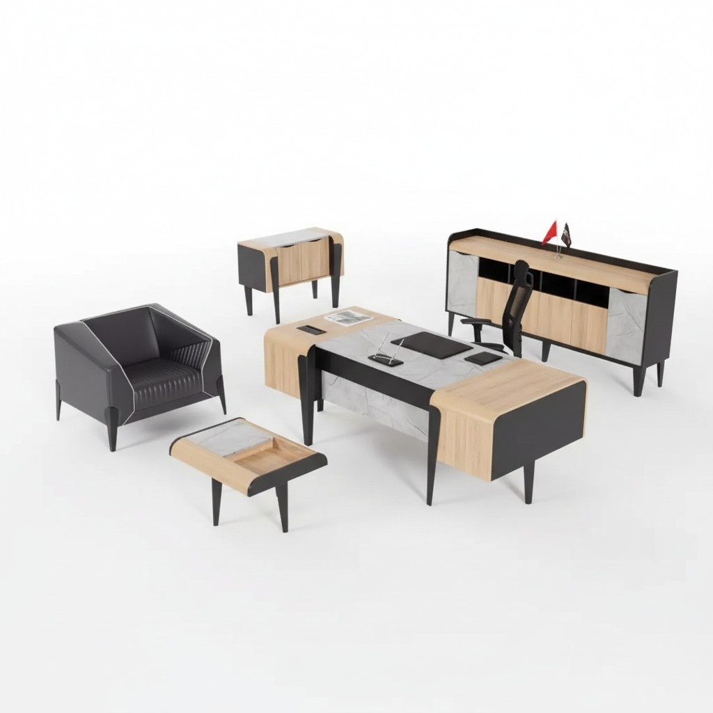 Wooden furniture study furniture complete set desk cabinets furniture