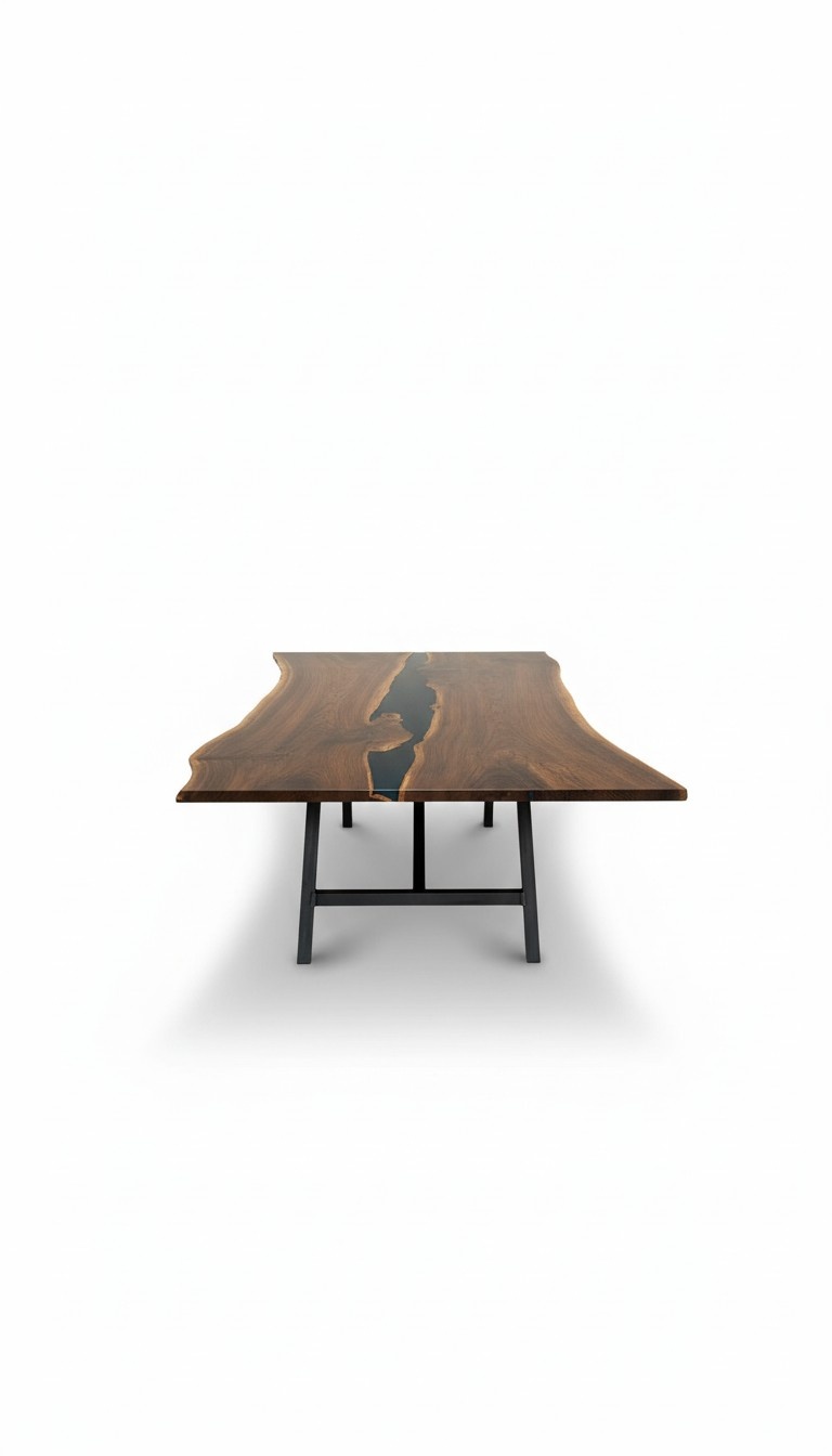 solid wood furniture dining table epoxy resin real epoxy table casting resin waterfall