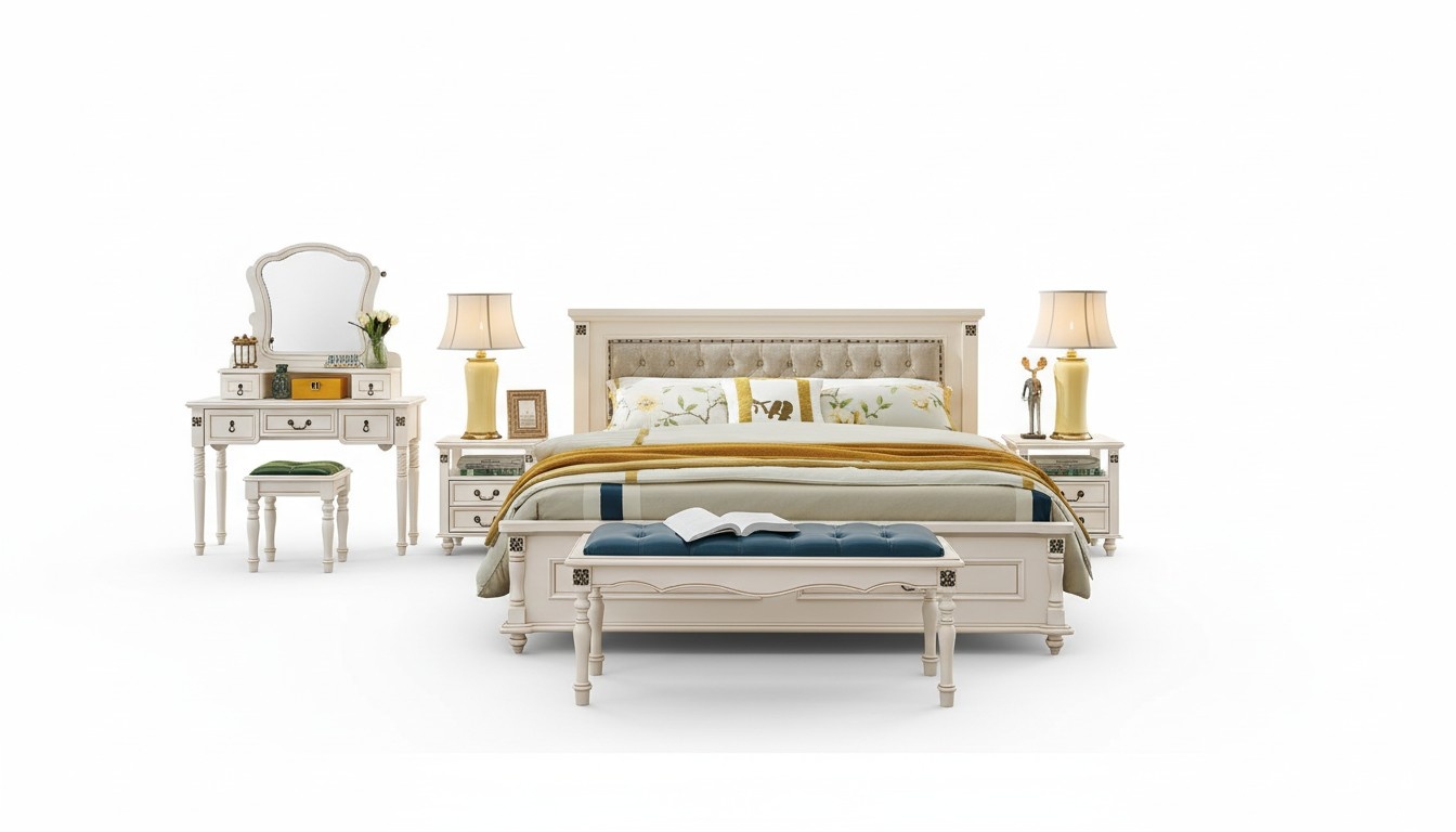 Wooden Bed Design Luxury Double Hotel Beds Bedroom 180x200 cm Wood